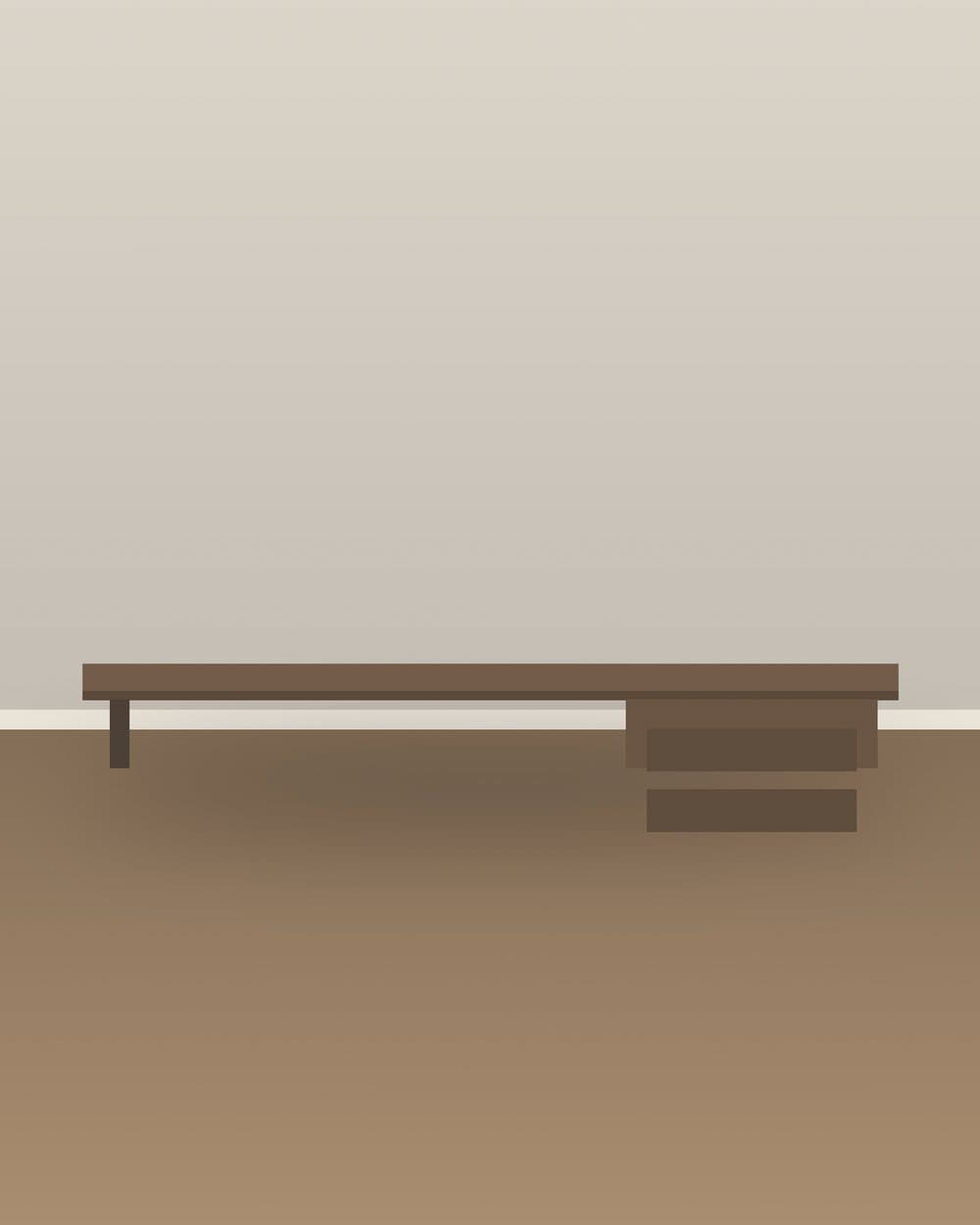 Bureau en bois + chaise de travail — photo 2 sur 3
