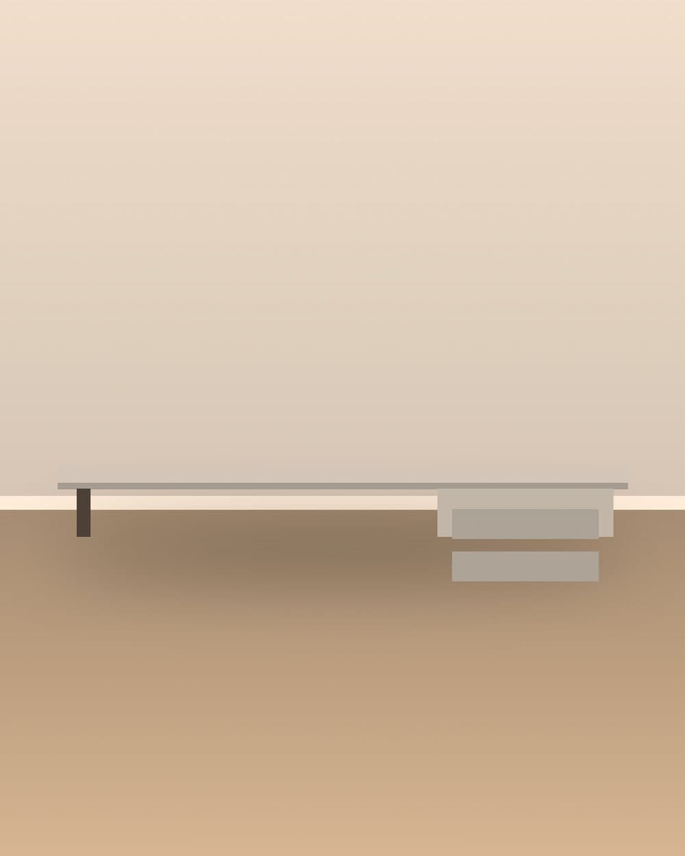 Bureau compact pour studio