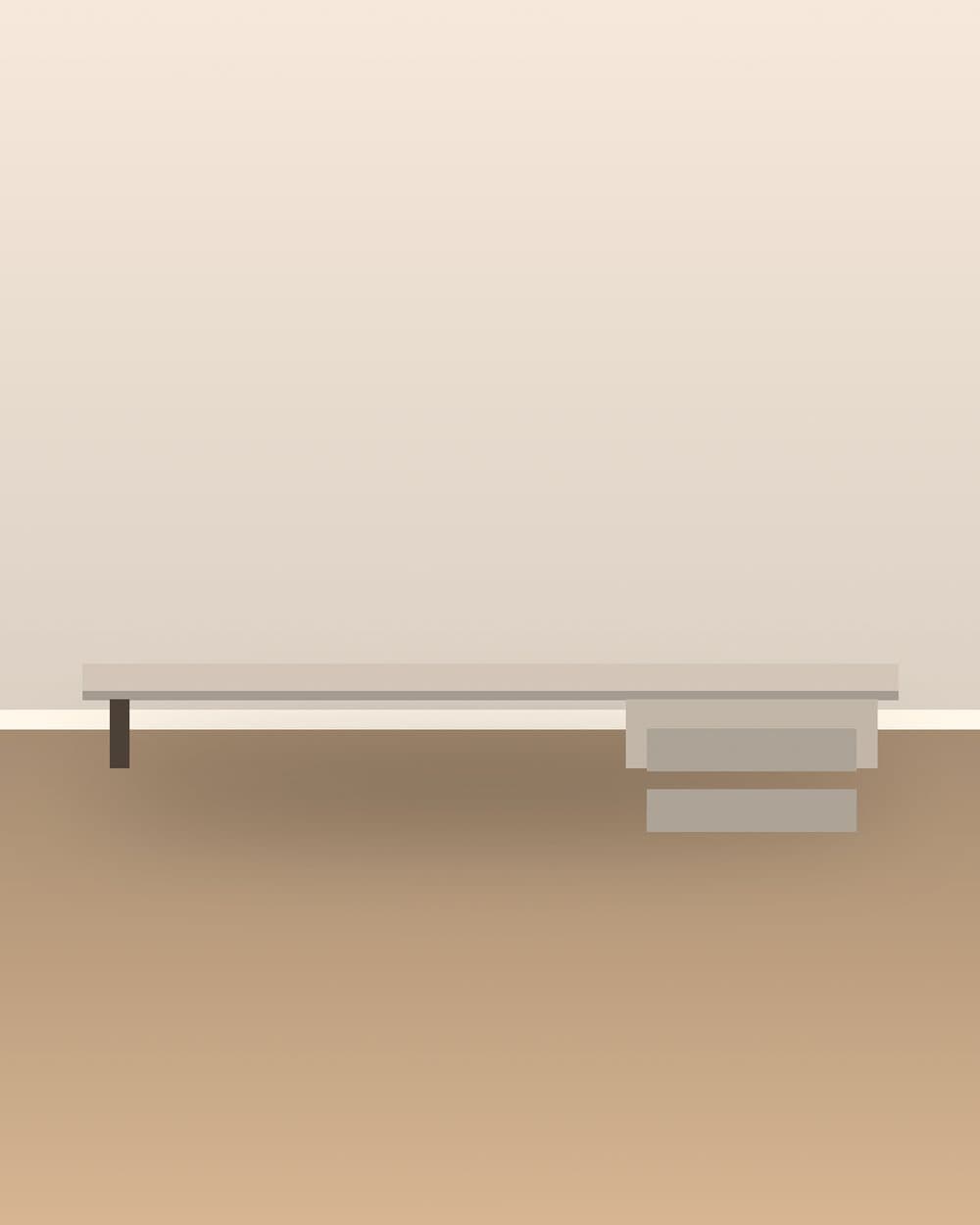 Bureau en bois + chaise de travail